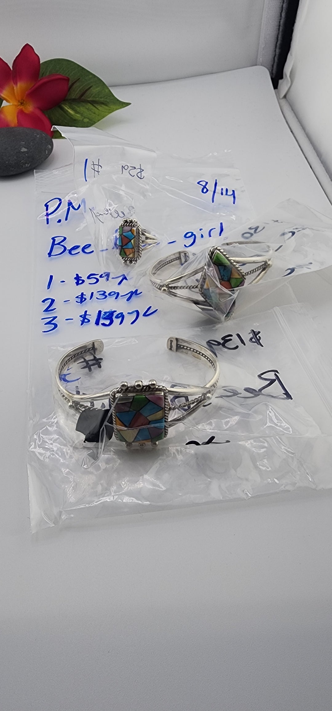 PM SHOW 48HR - RESERVED FOR: Bee_Bee_girl - 8/14/2025 FL tiktok Live Show - 3 Sterling Silver Items