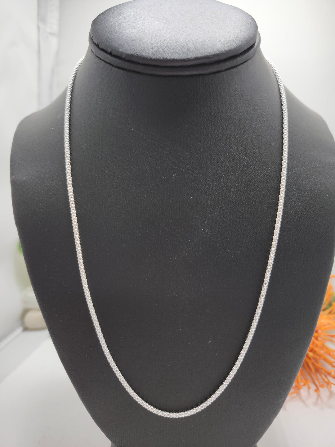 FB 20 inch Italian Popcorn link chain Sterling Silver