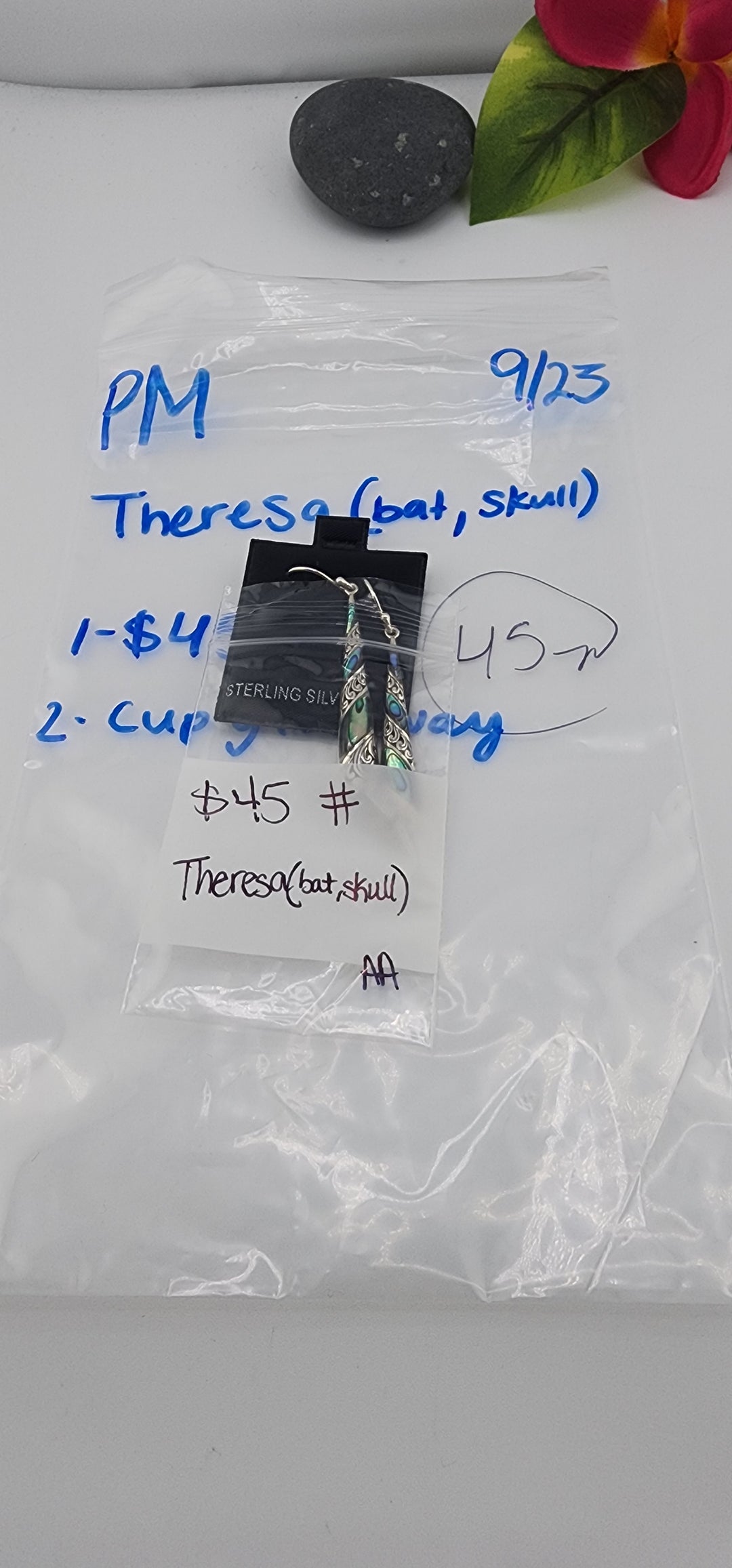 PM SHOW 48HR - RESERVED FOR: Theresa🦇💀 - 9/23/2025 FL tiktok Live Show - 2 Sterling Silver Items