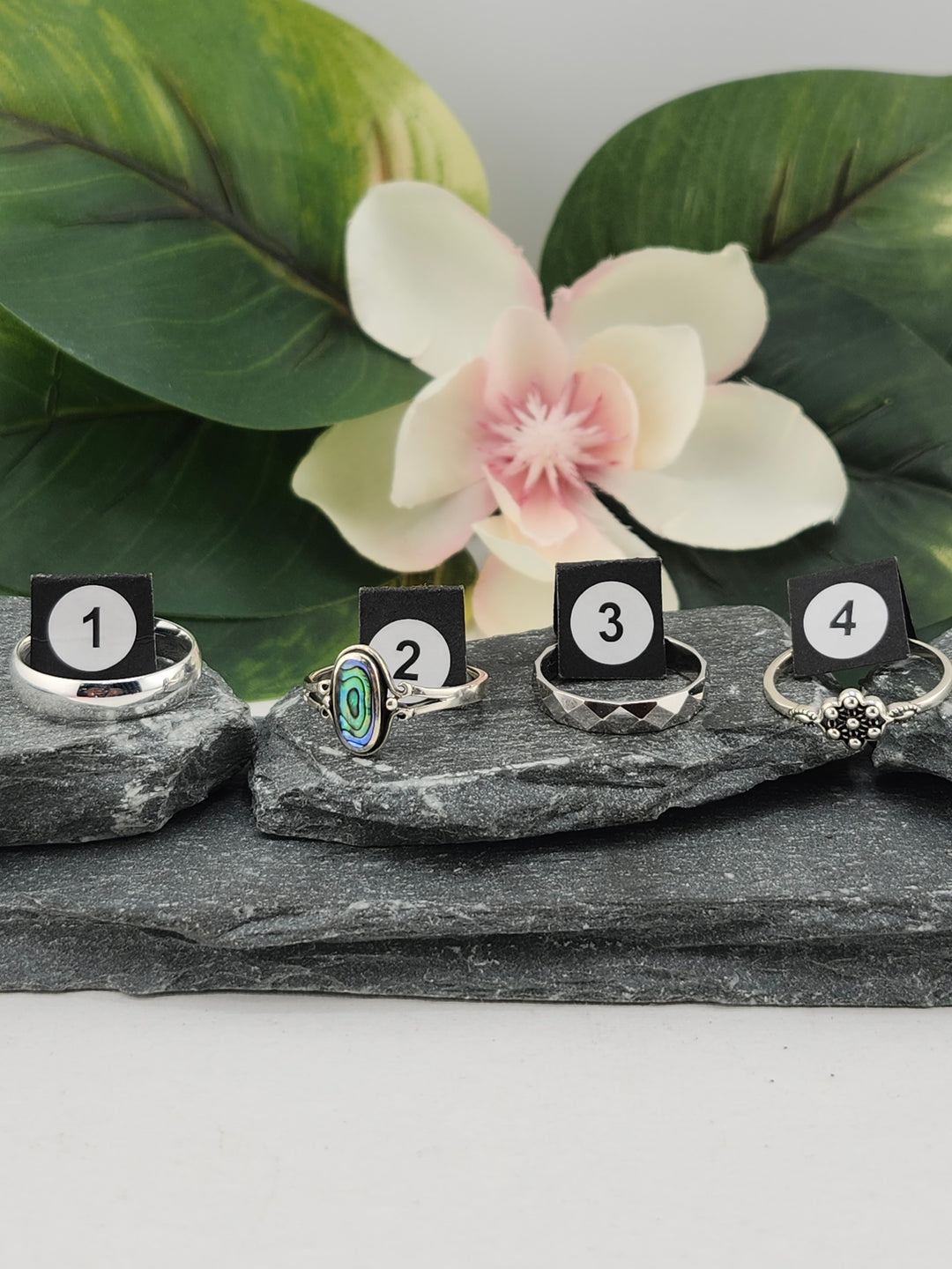RESERVED FOR: Flower & Moon Crystals -12/29/2024 - Sterling Silver Items