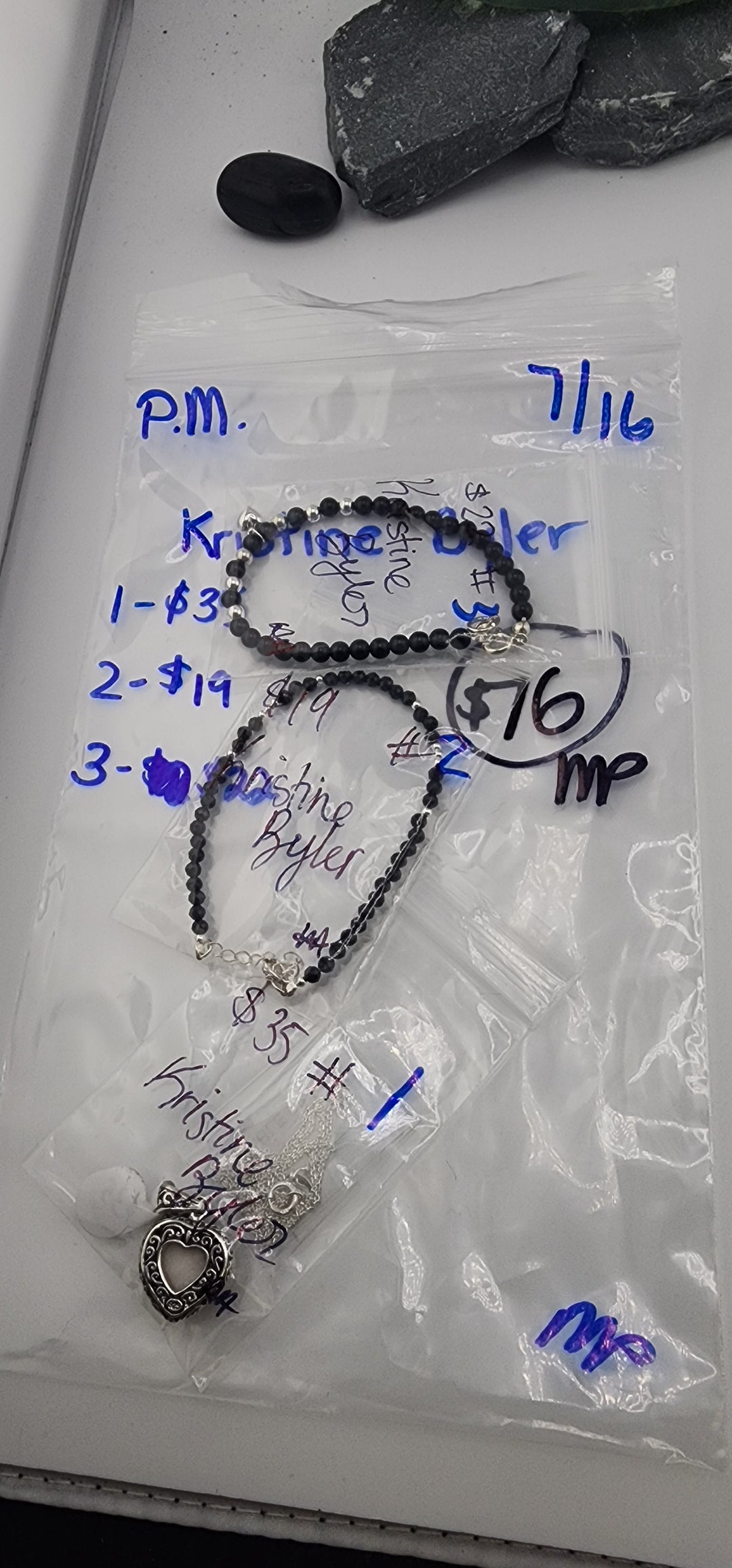 PM SHOW 48HR - RESERVED FOR: Kristie Byler - 7/16/2025 FL tiktok Live Show - 3 Sterling Silver Items