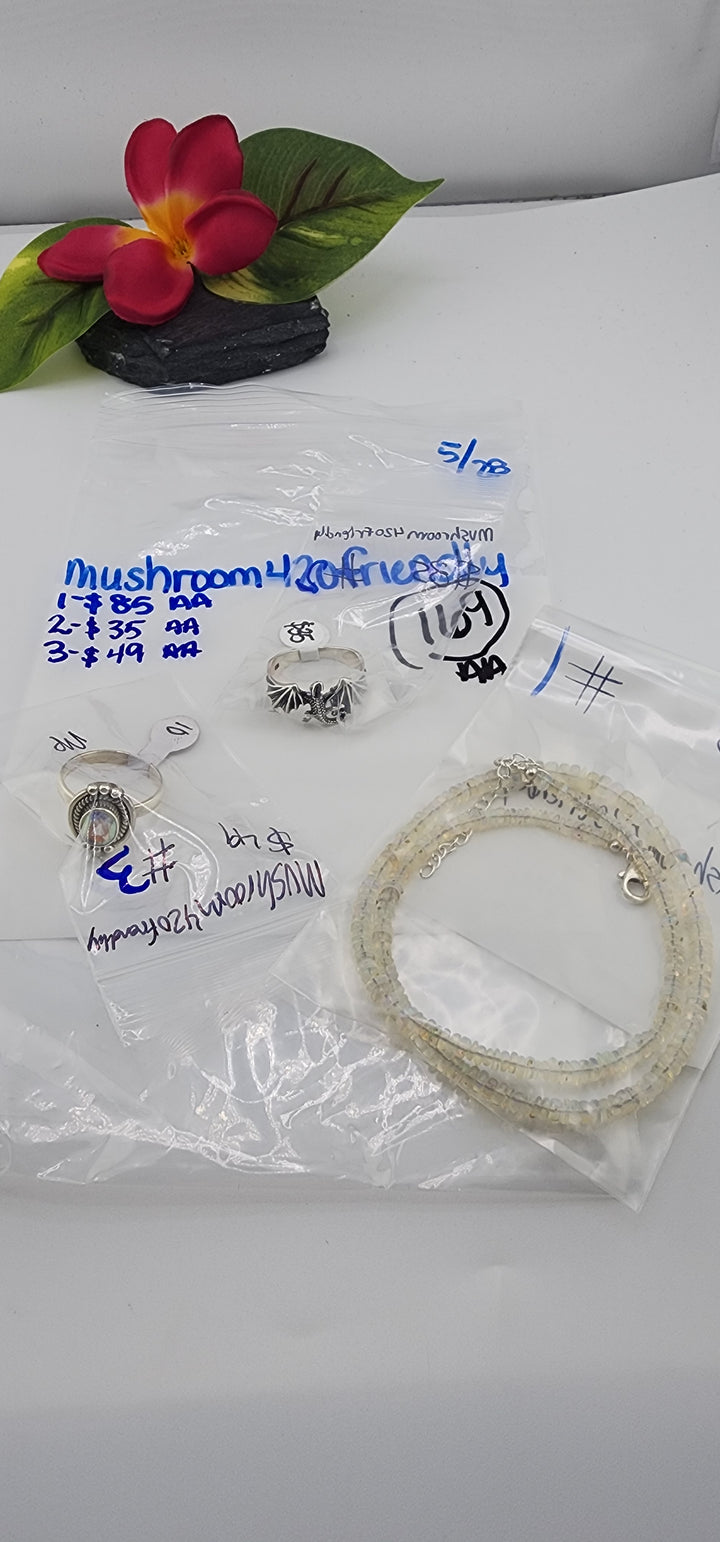 RESERVED FOR: mushroom420friendly - 5/28/2025 tiktok Live Show - 3 Sterling Silver Items