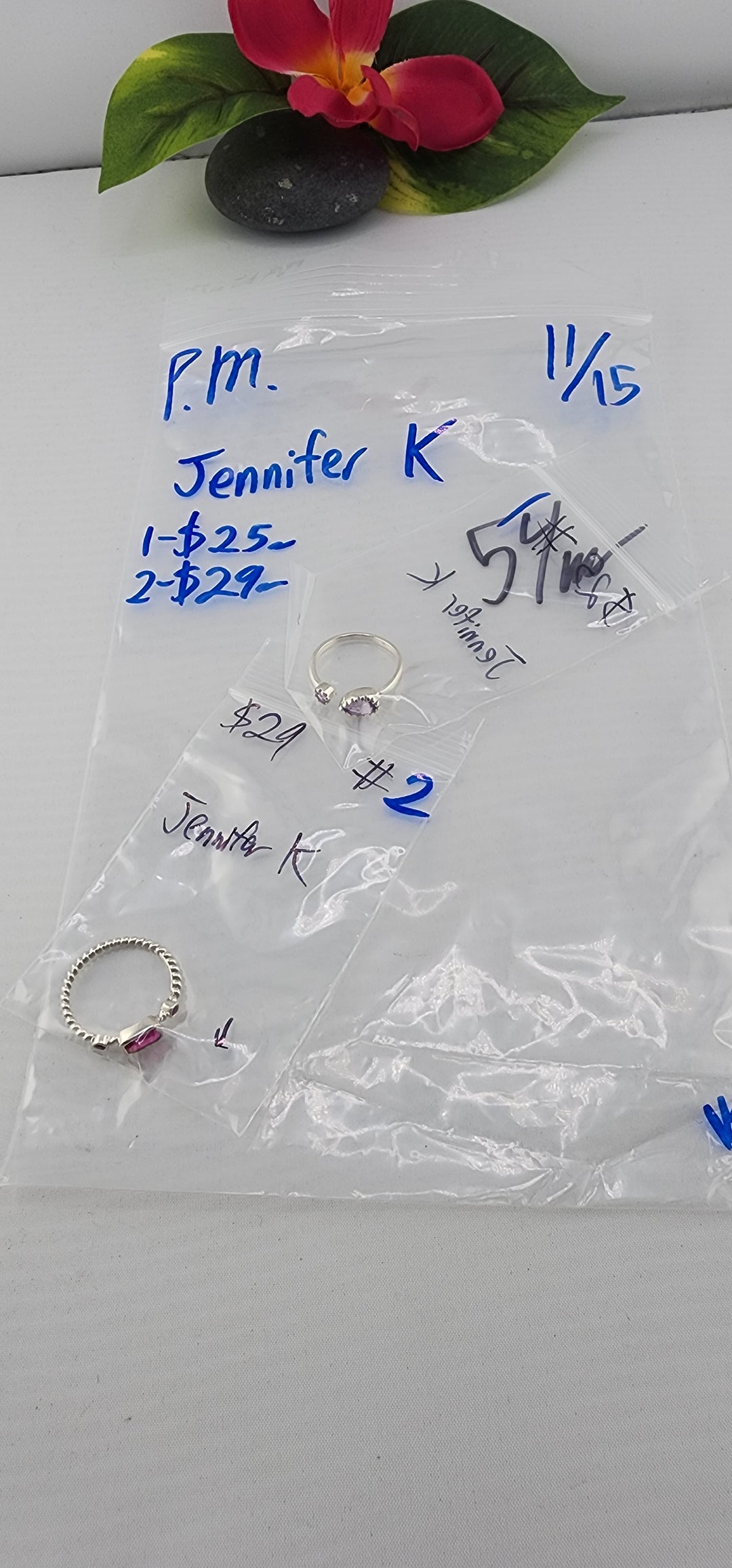 PM SHOW 48HR - RESERVED FOR: Jennifer K - 11/15/2025 tiktok Live Show - 2 Sterling Silver Items