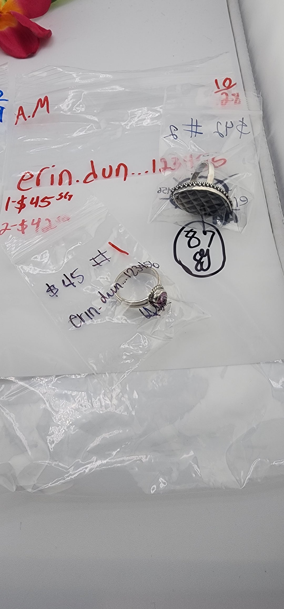 AM SHOW 48HR RESERVED FOR: erin.dun...123456 - 10/28/2025 FL tiktok Live Show - 2 Sterling Silver Items