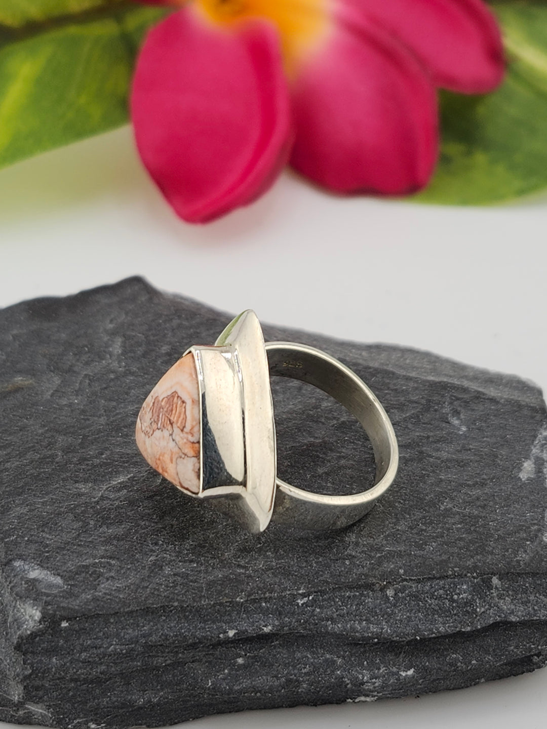 Mexican Jasper Ring Size 6.25