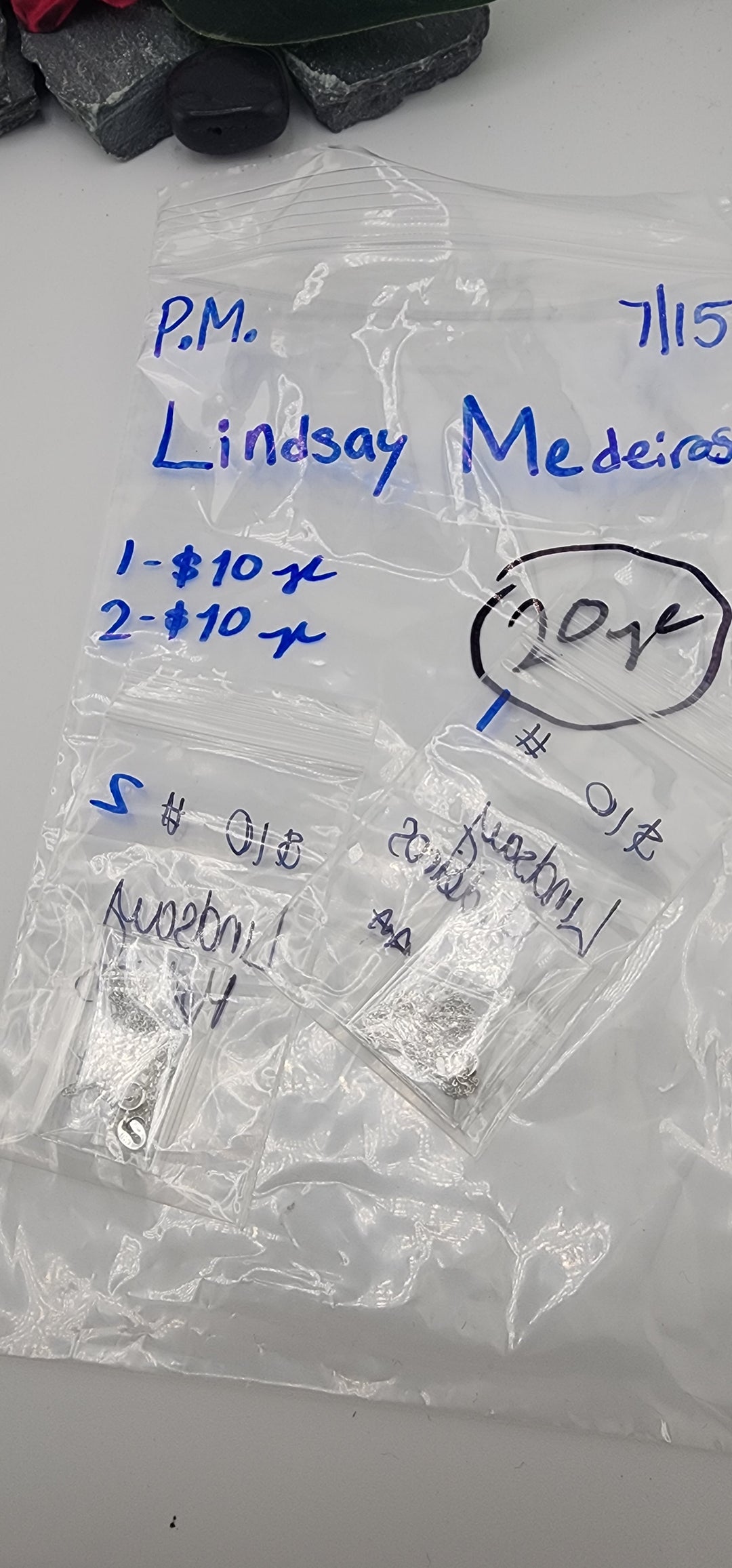 PM SHOW 48HR - RESERVED FOR: Lindsay Medeiros - 7/15/2025 FL tiktok Live Show - 2 Sterling Silver Items