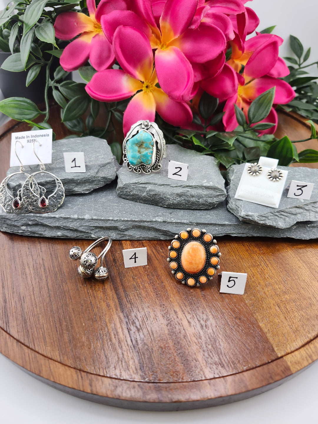RESERVED FOR:  Lizalulu -10/25/2024 - 5 Sterling Silver Items