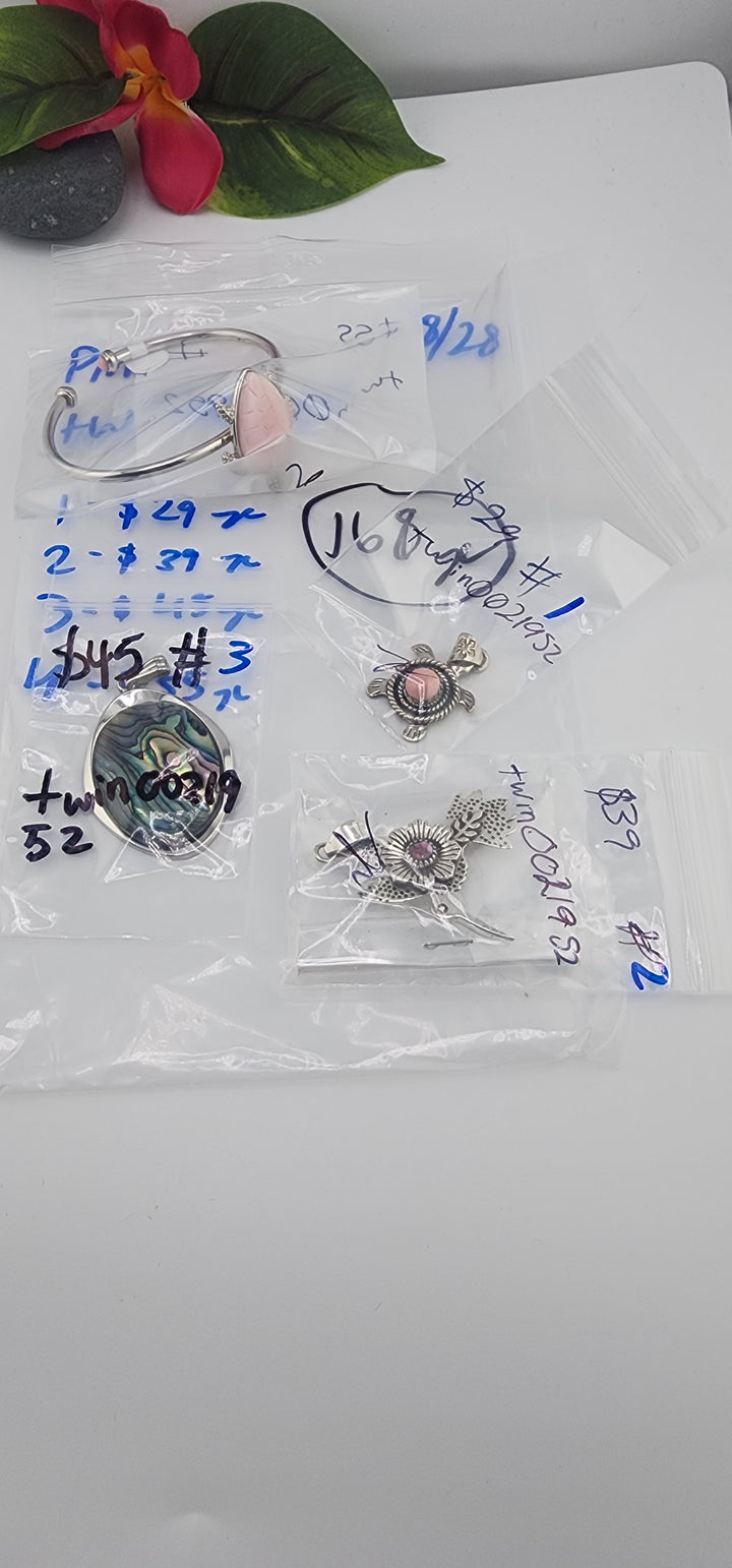 PM SHOW 48HR - RESERVED FOR: Twin0021952  - 8/28/2025 FL tiktok Live Show - 4  Sterling Silver Items