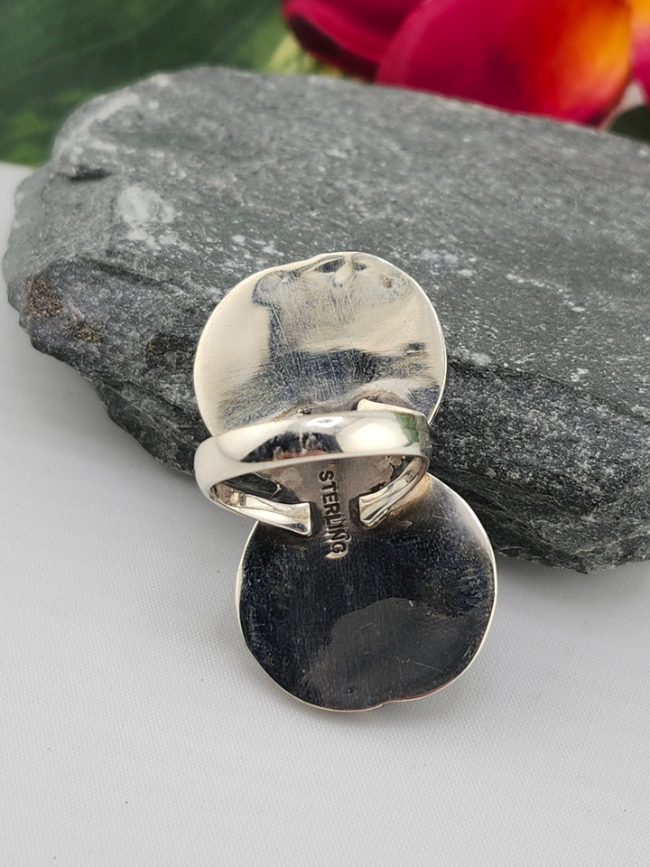 2 Stone Turquoise Ring Size 6