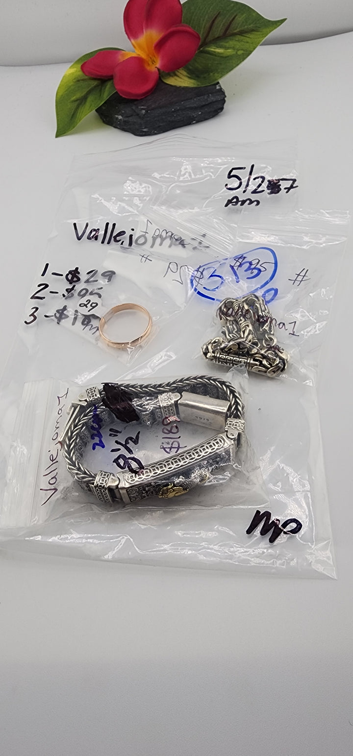 RESERVED FOR: vallejoma1  - 5/27/2025 tiktok A.M Live Show -  3 Sterling Silver Items