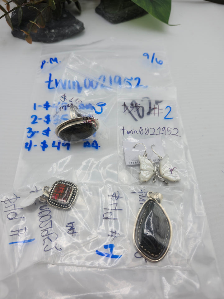 PM SHOW 48HR - RESERVED FOR: twin0021952 - 9/6/2025 FL tiktok Live Show - 4 Sterling Silver Items