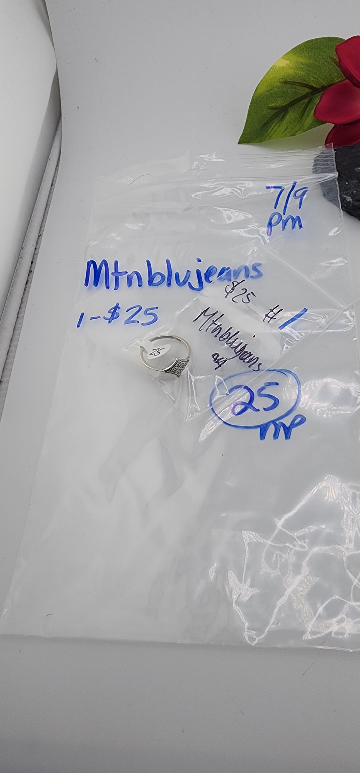 PM SHOW 48HR - RESERVED FOR: Mtnblujeans  - 7/9/2025 FL tiktok Live Show - 1 Sterling Silver Items
