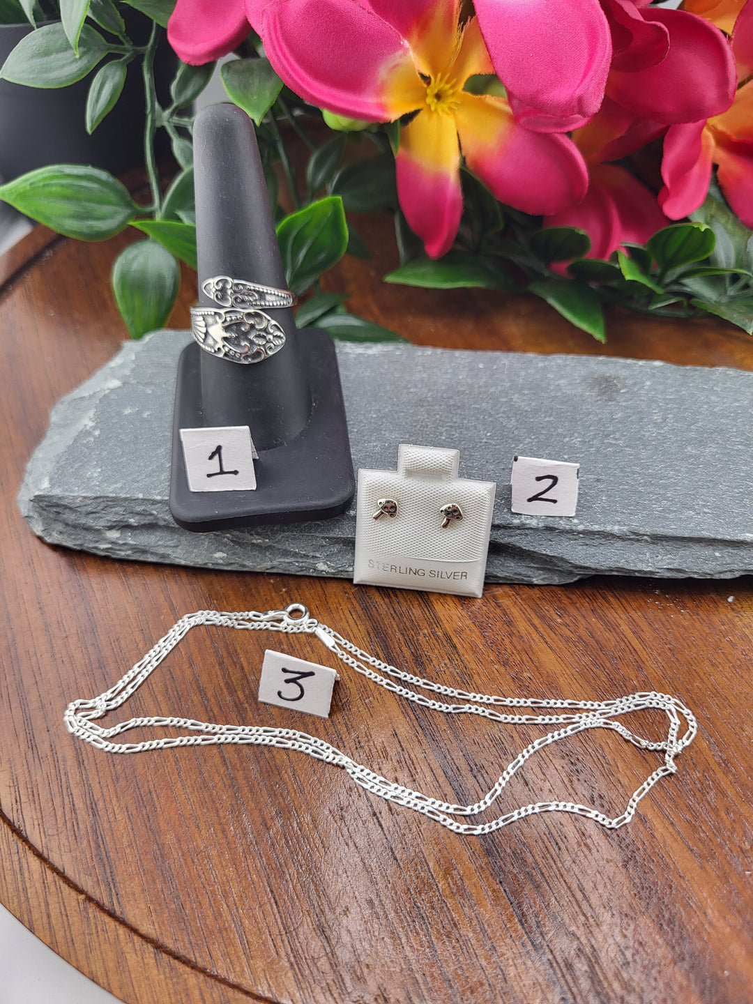 RESERVED FOR:  MissRia -10/24/2024 - 3 Sterling Silver Items