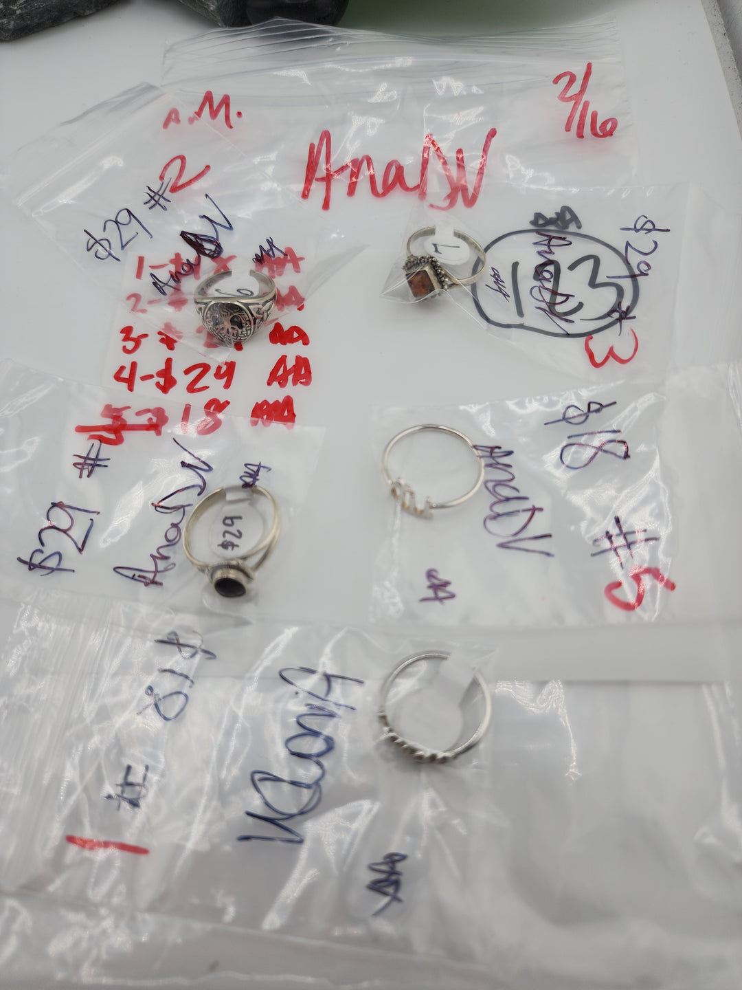 AnaDV - 2/16/26 - 5 925 Sterling Silver Items