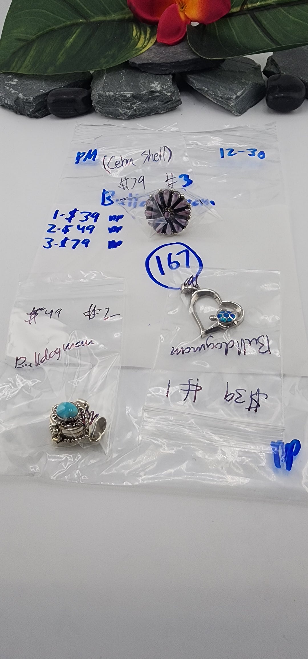 PM SHOW 48HR - RESERVED FOR: Bulldogmom - 12/30/2025 tiktok Live Show - 3 Sterling Silver Items