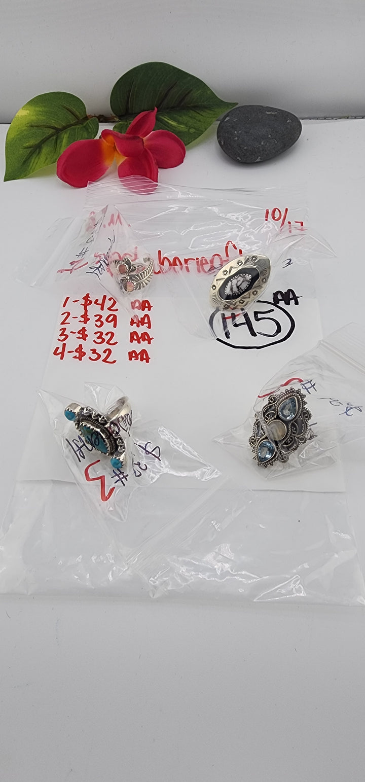 AM SHOW 48HR RESERVED FOR: estaborienfl  - 10/17/2025 FL tiktok Live Show - 4 Sterling Silver Items