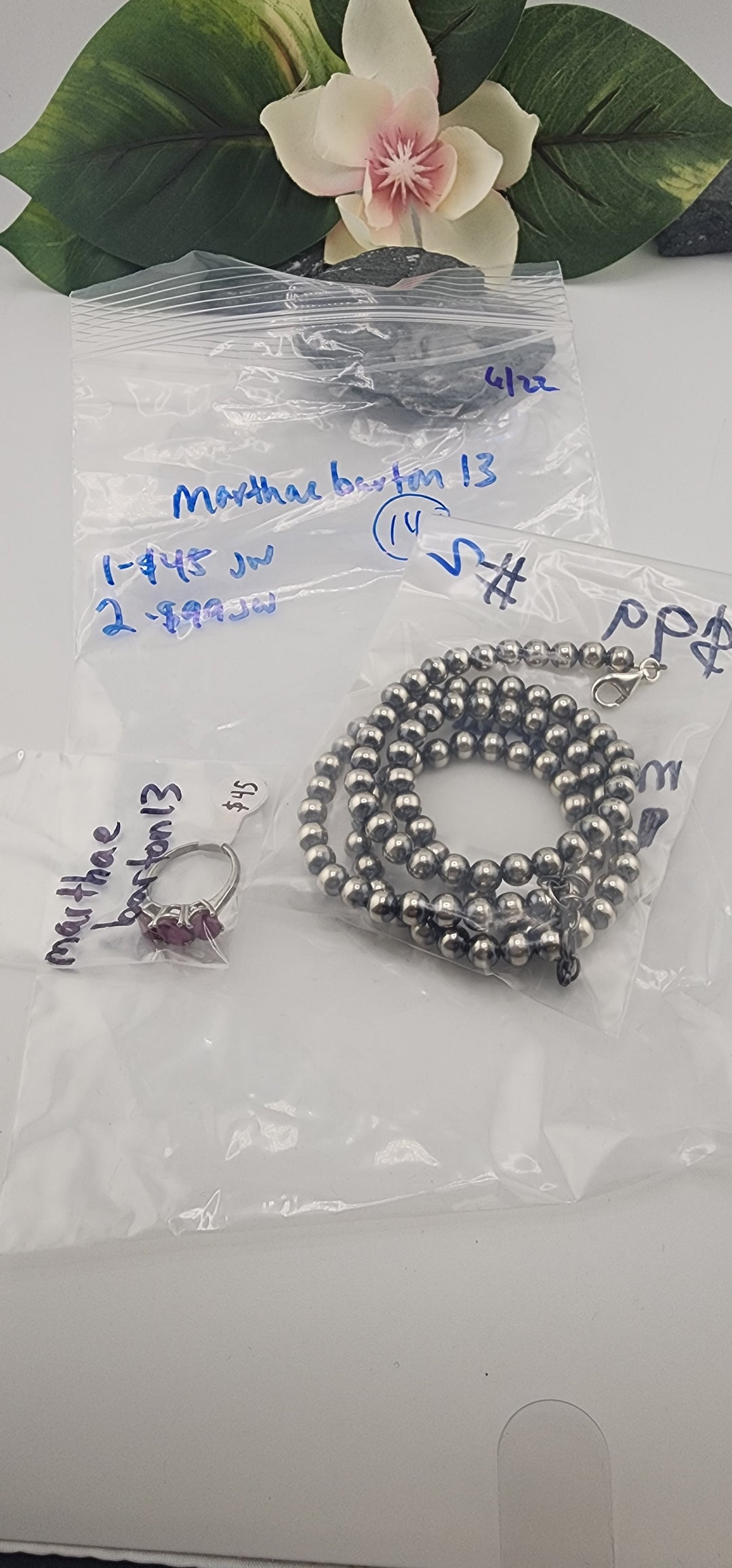 RESERVED FOR:  marthaebarton13- 6/22/2025 tiktok Reservation Live Show -2 Sterling Silver Items