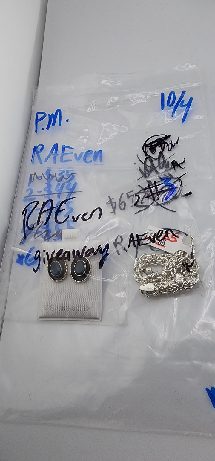PM SHOW 48HR - RESERVED FOR: RAEven - 10/4/2025 FL tiktok Live Show - 2 Sterling Silver Items