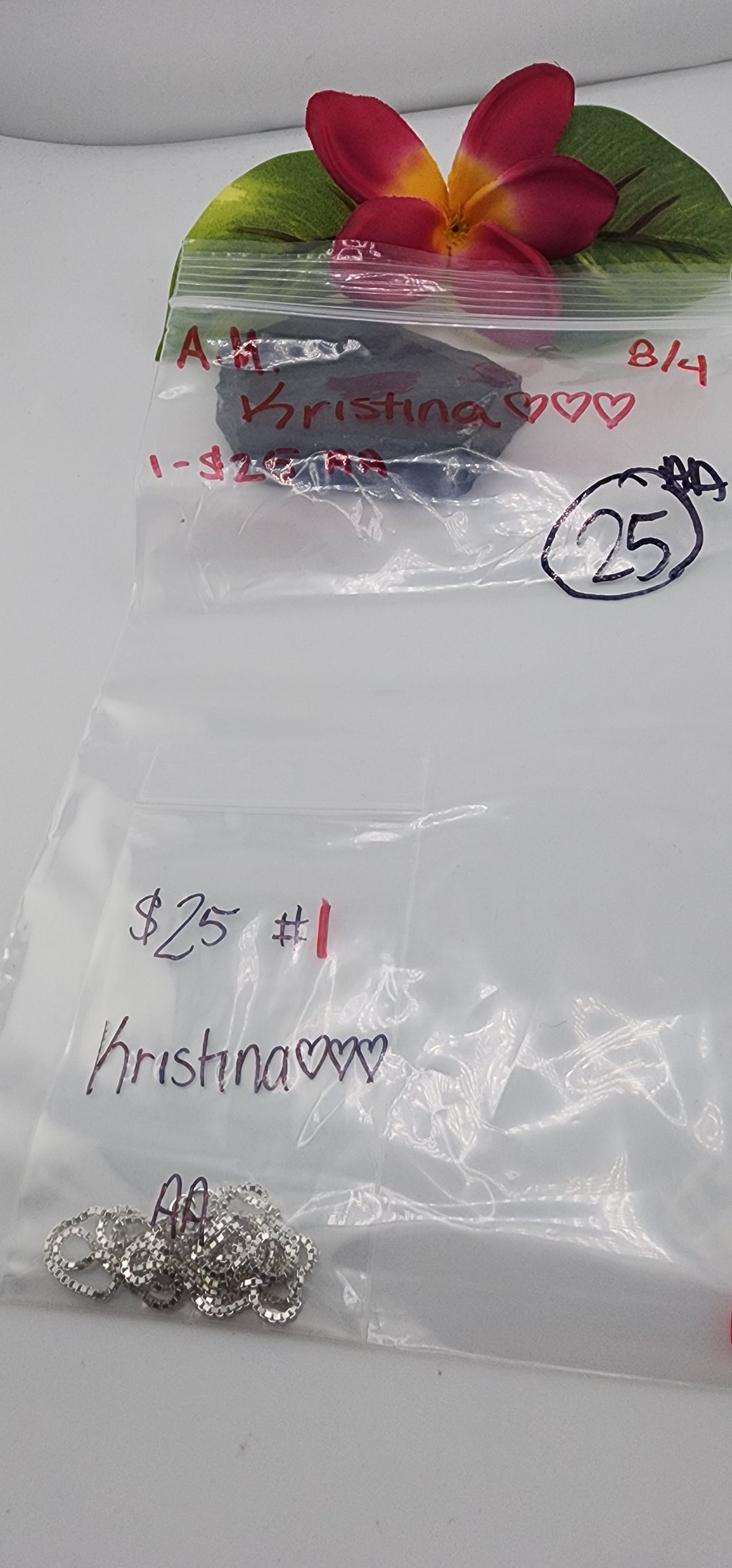 AM SHOW 48HR - RESERVED FOR: Kristina💜💜💜 - 8/4/2025 FL tiktok Live Show - 1 Sterling Silver Items