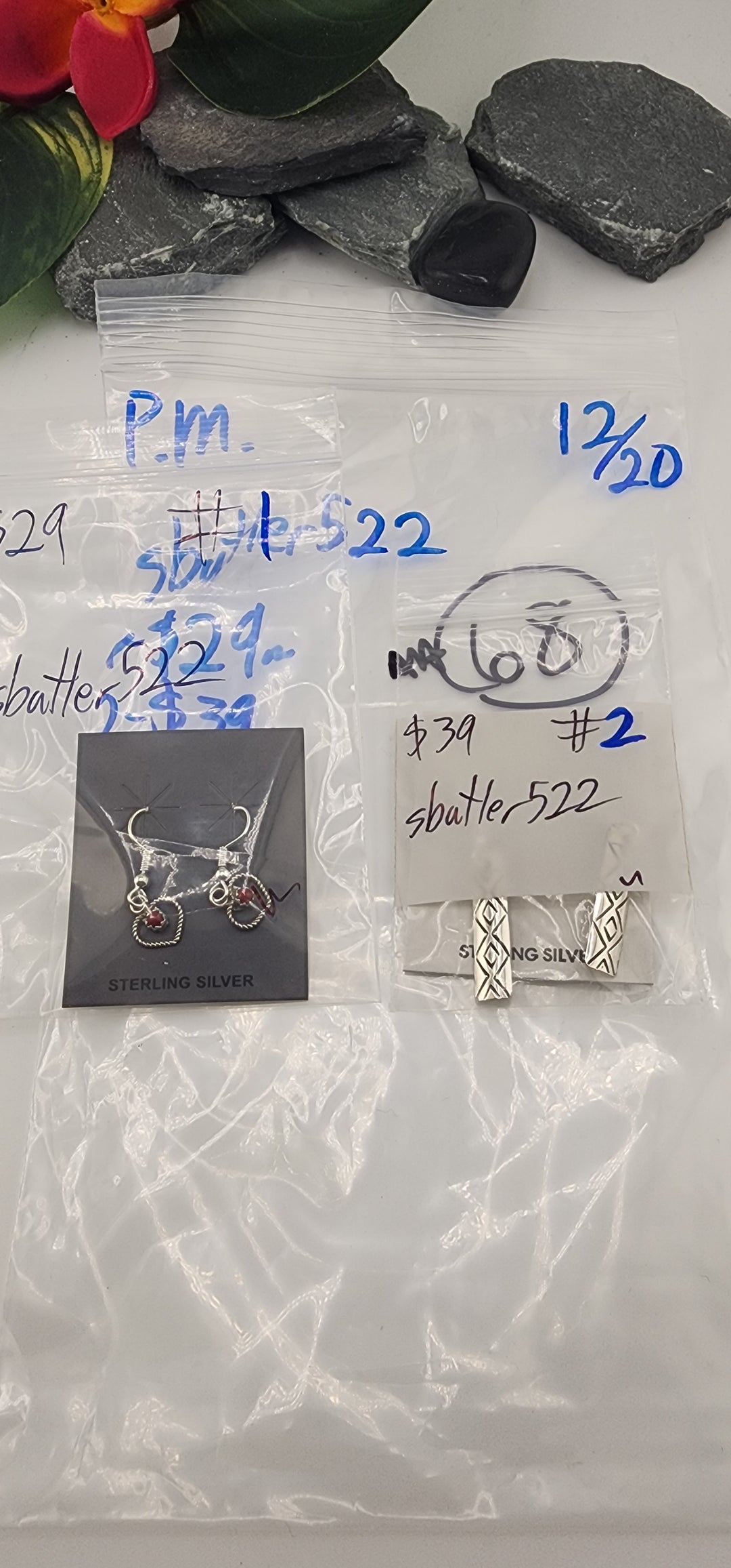PM SHOW 48HR - RESERVED FOR: sbutler522 - 12/20/2025 tiktok Live Show - 2 Sterling Silver Items