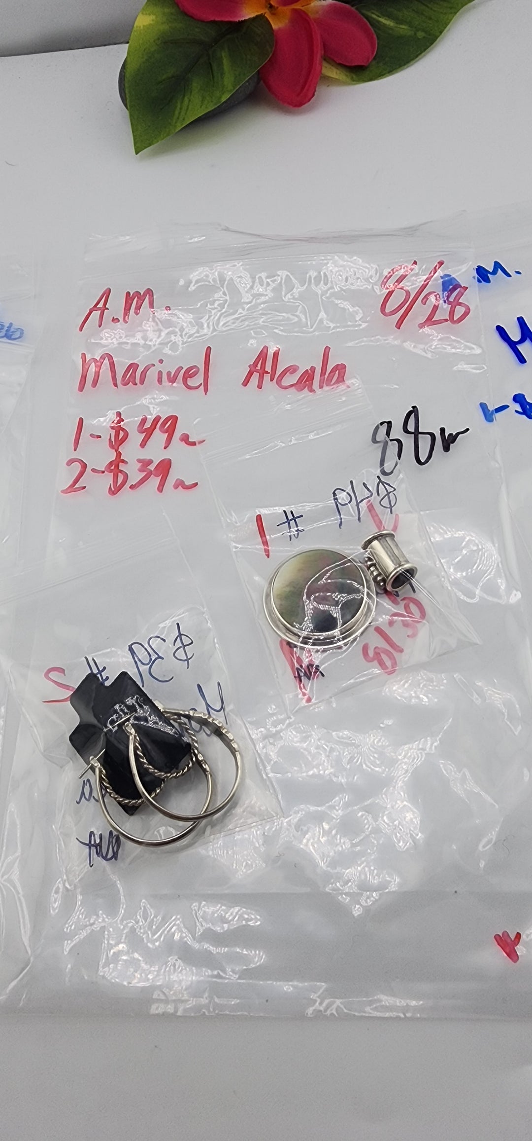 AM SHOW 48HR - RESERVED FOR: Marivel Alcala - 8/28/2025 FL tiktok Live Show - 2 Sterling Silver Items