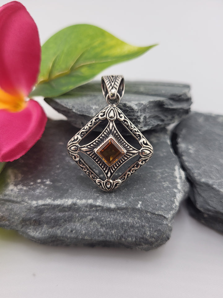 Bali Citrine Pendant