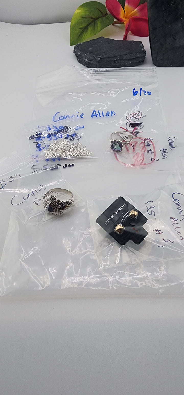 48HR - RESERVED FOR:  Connie Allen- 6/20/2025 FL tiktok Live Show - 3 Sterling Silver Items