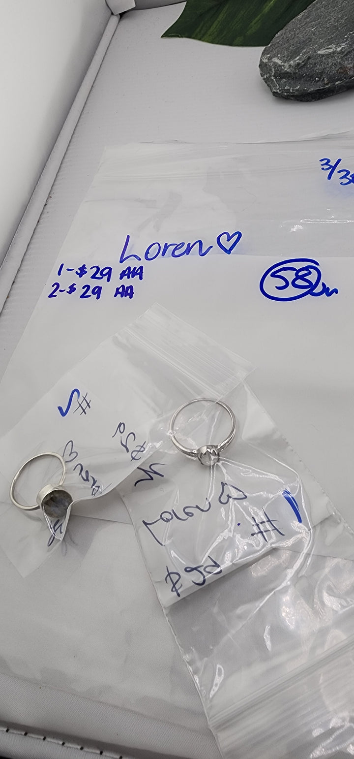 RESERVED FOR: Loren💚 - 3/30/2025 tiktok Live Show -2 Sterling Silver Items