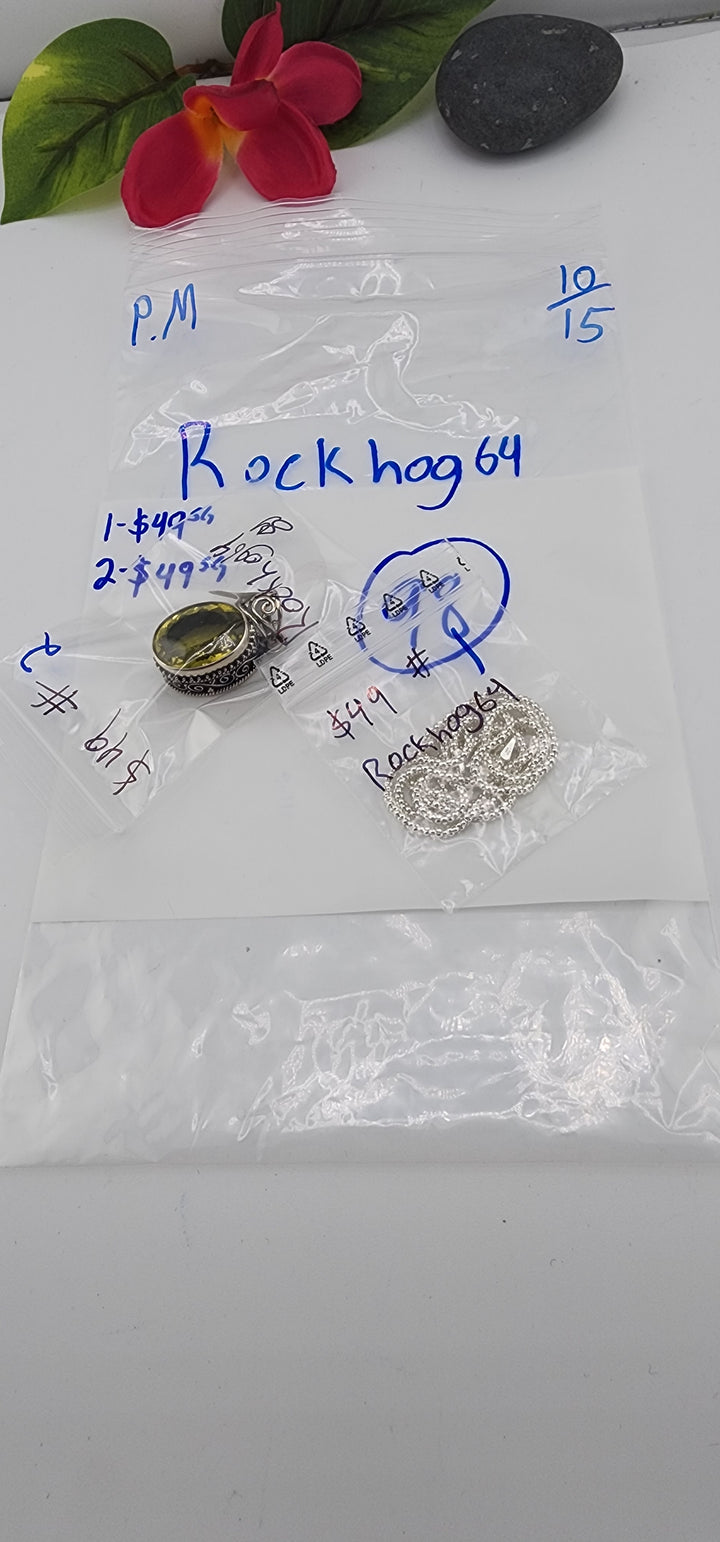 PM SHOW 48HR - RESERVED FOR: Rockhog64 - 10/15/2025 FL tiktok Live Show - 2 Sterling Silver Item