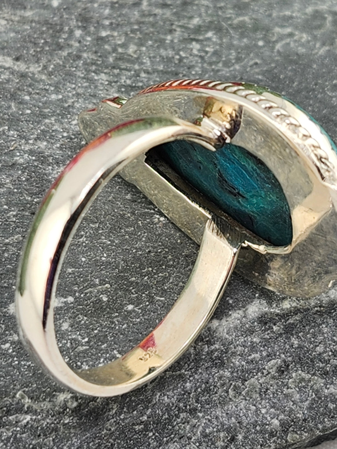 Opalized Wood Ring Size 10