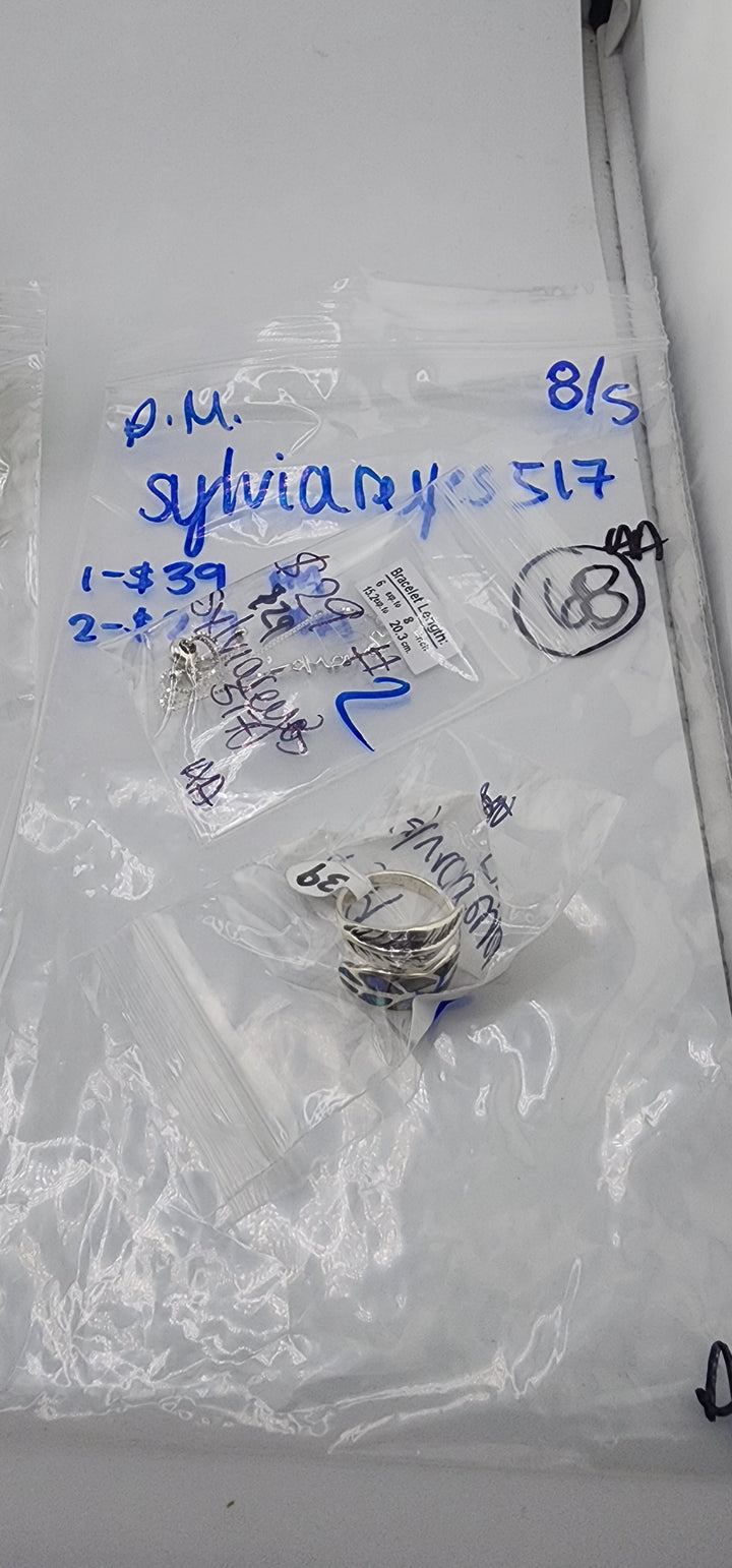 PM SHOW 48HR - RESERVED FOR:  sylviareyez517 - 8/5/2025 FL tiktok Live Show - 2 Sterling Silver Items