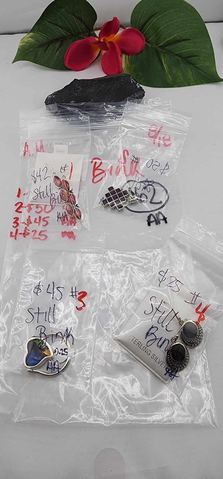 AM SHOW 48HR - RESERVED FOR: Still Bink - 8/18/2025 FL tiktok Live Show - 4 Sterling Silver Items