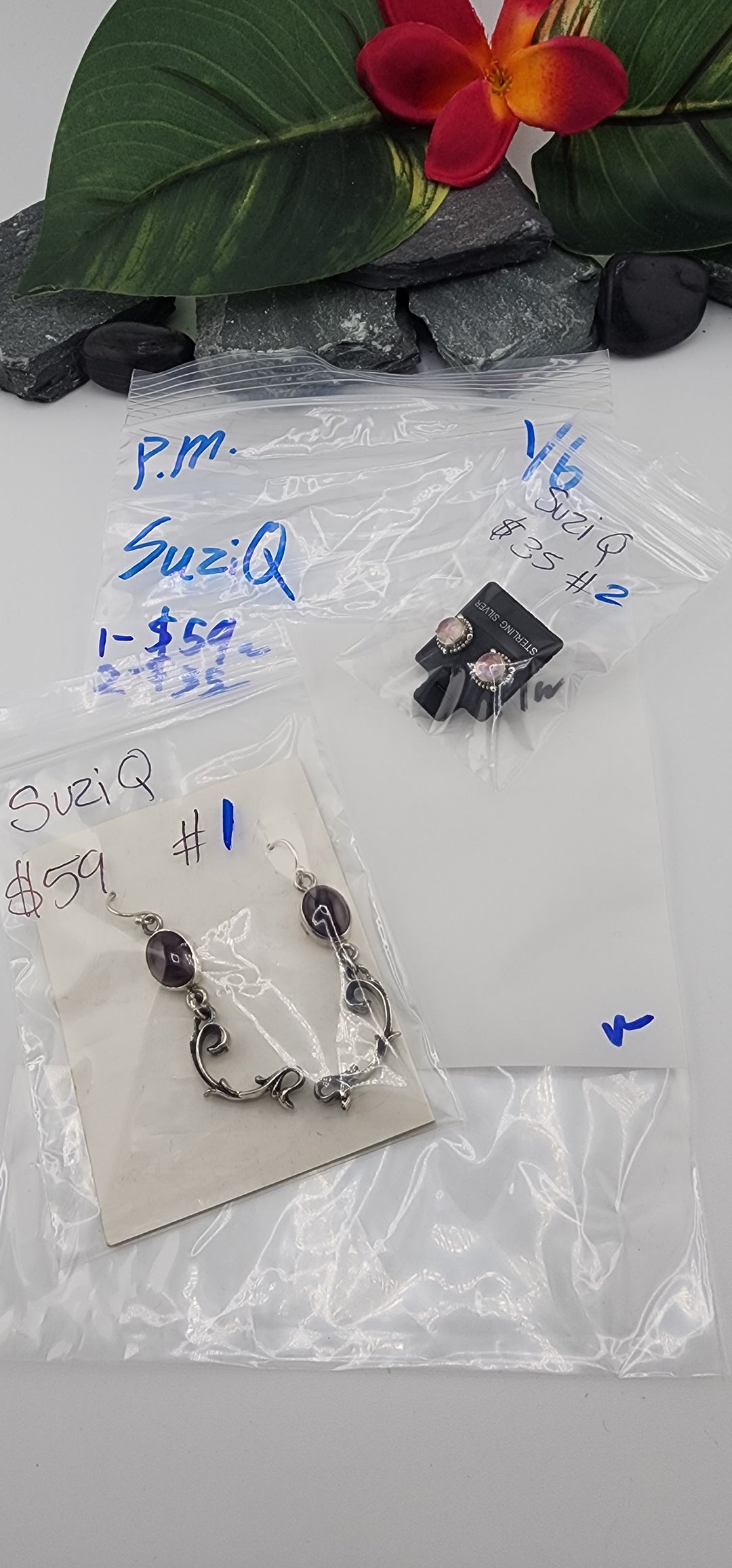 PM SHOW 48HR - RESERVED FOR: SuziQ - 1/6/2026 tiktok Live Show - 2 Sterling Silver Items