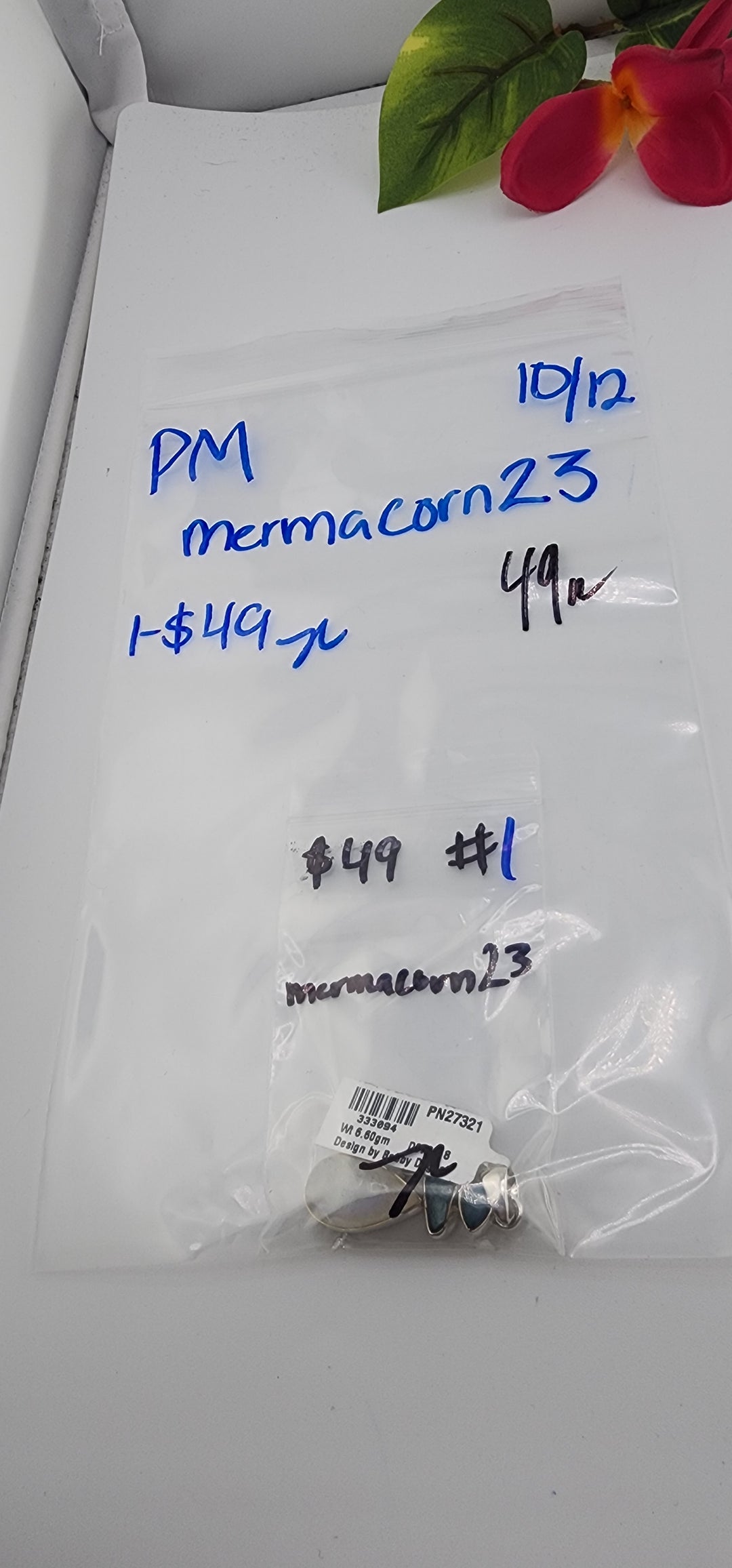 PM SHOW 48HR - RESERVED FOR: mermacorn23 - 10/12/2025 FL tiktok Live Show - 1 Sterling Silver Items