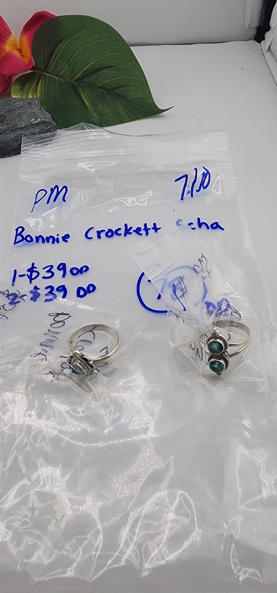 PM SHOW 48HR - RESERVED FOR: Bonnie Crockett Scha - 7/10/2025 FL tiktok Live Show -  2 Sterling Silver Items
