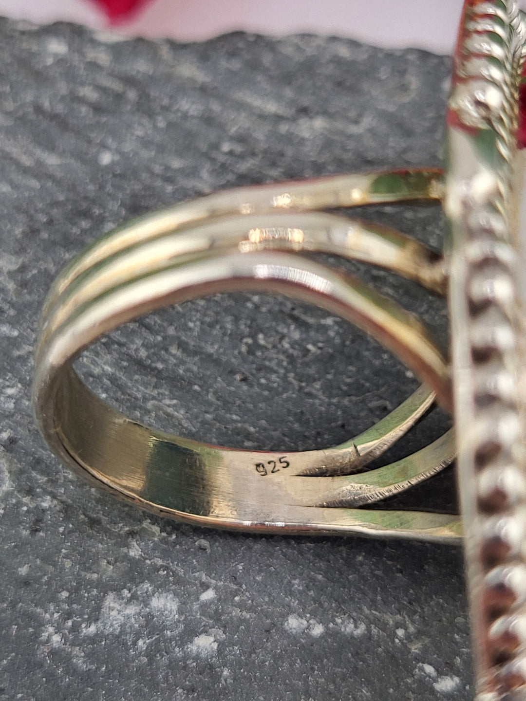 Opalized Wood Ring Size 7