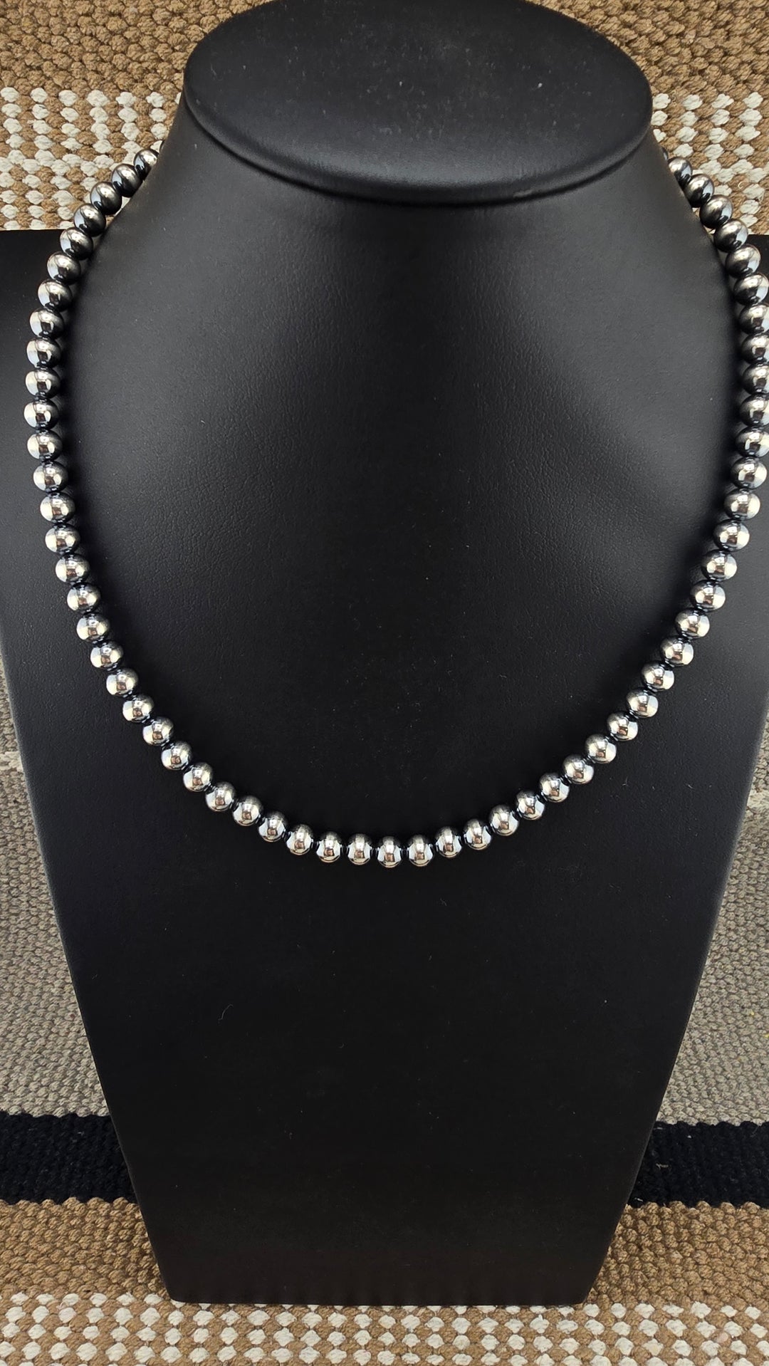 6mm Sterling Silver Desert Pearl Necklace