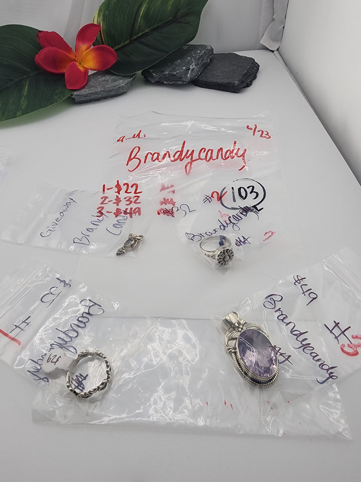 BrandyCandy - 6/23/26 AM - 3 925 Sterling Silver