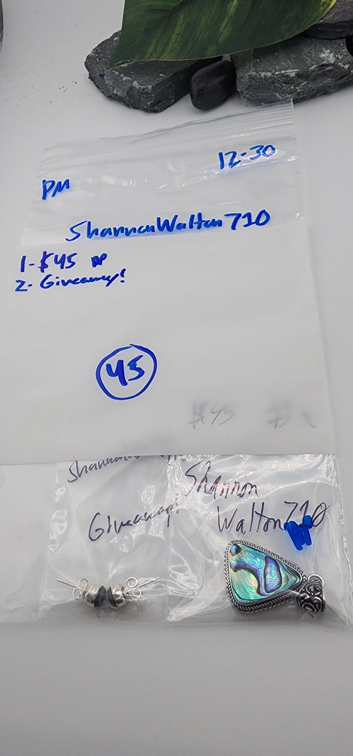 PM SHOW 48HR - RESERVED FOR: Shannon Walton710 - 12/30/2025 tiktok Live Show - 2 Sterling Silver Items