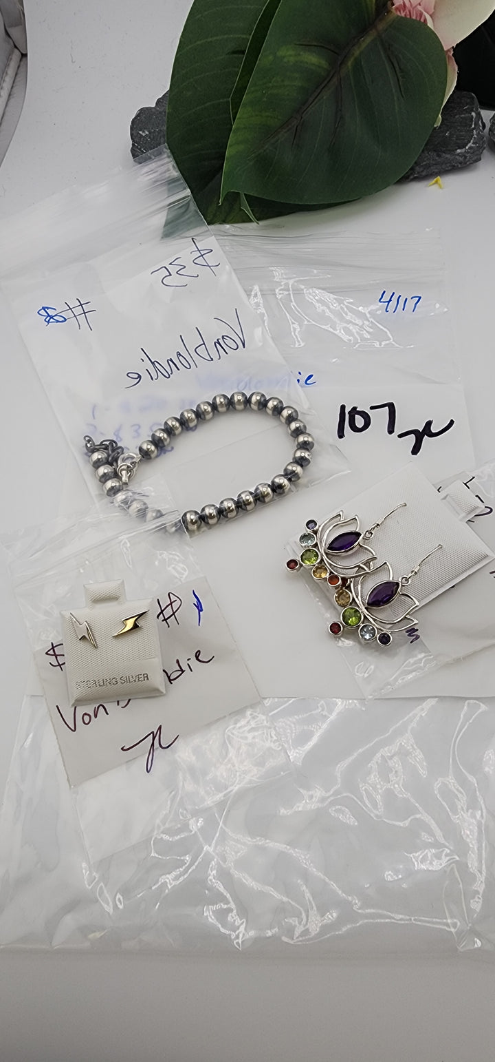 RESERVED FOR:  Vonblondie- 4/17/2025 tiktok Live Show - 3 Sterling Silver Items