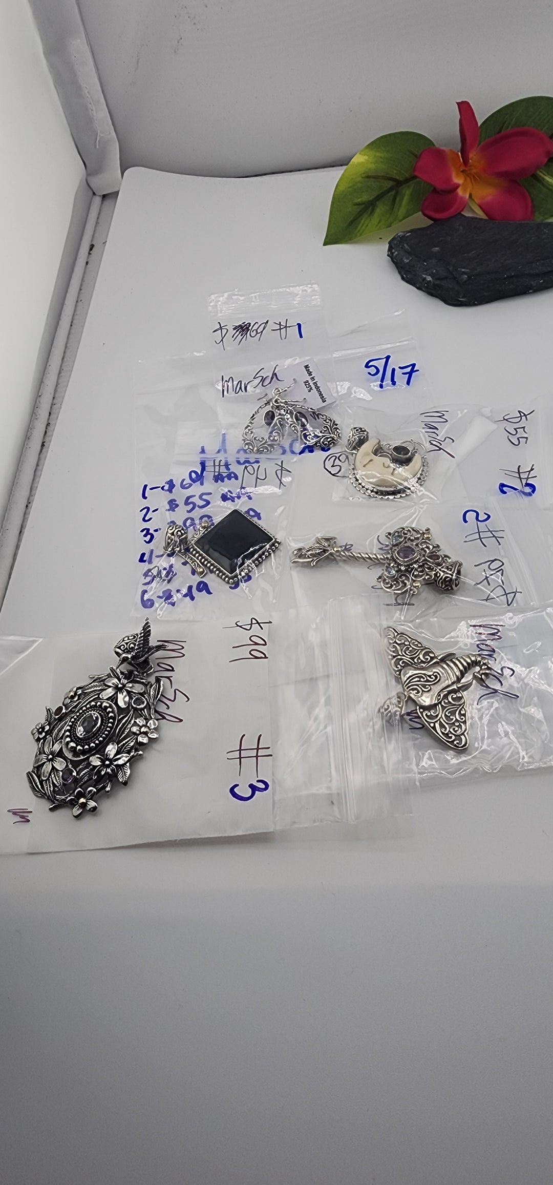 RESERVED FOR: MarSch- 5/17/2025 tiktok Live Show (48 hour) -6 Sterling Silver Items