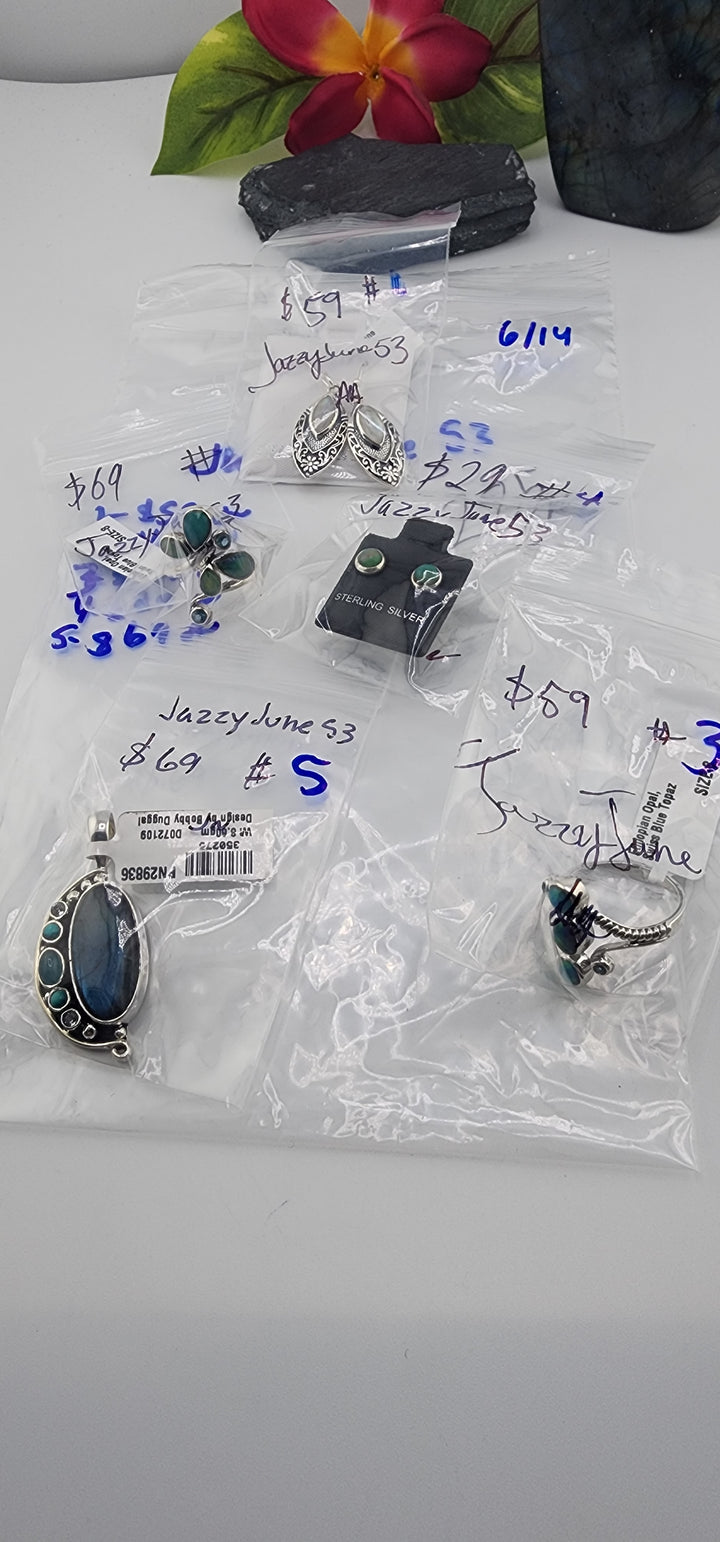 48HR - RESERVED FOR: JazzyJune53- 6/14/2025 FL tiktok Live Show - 5 Sterling Silver Items
