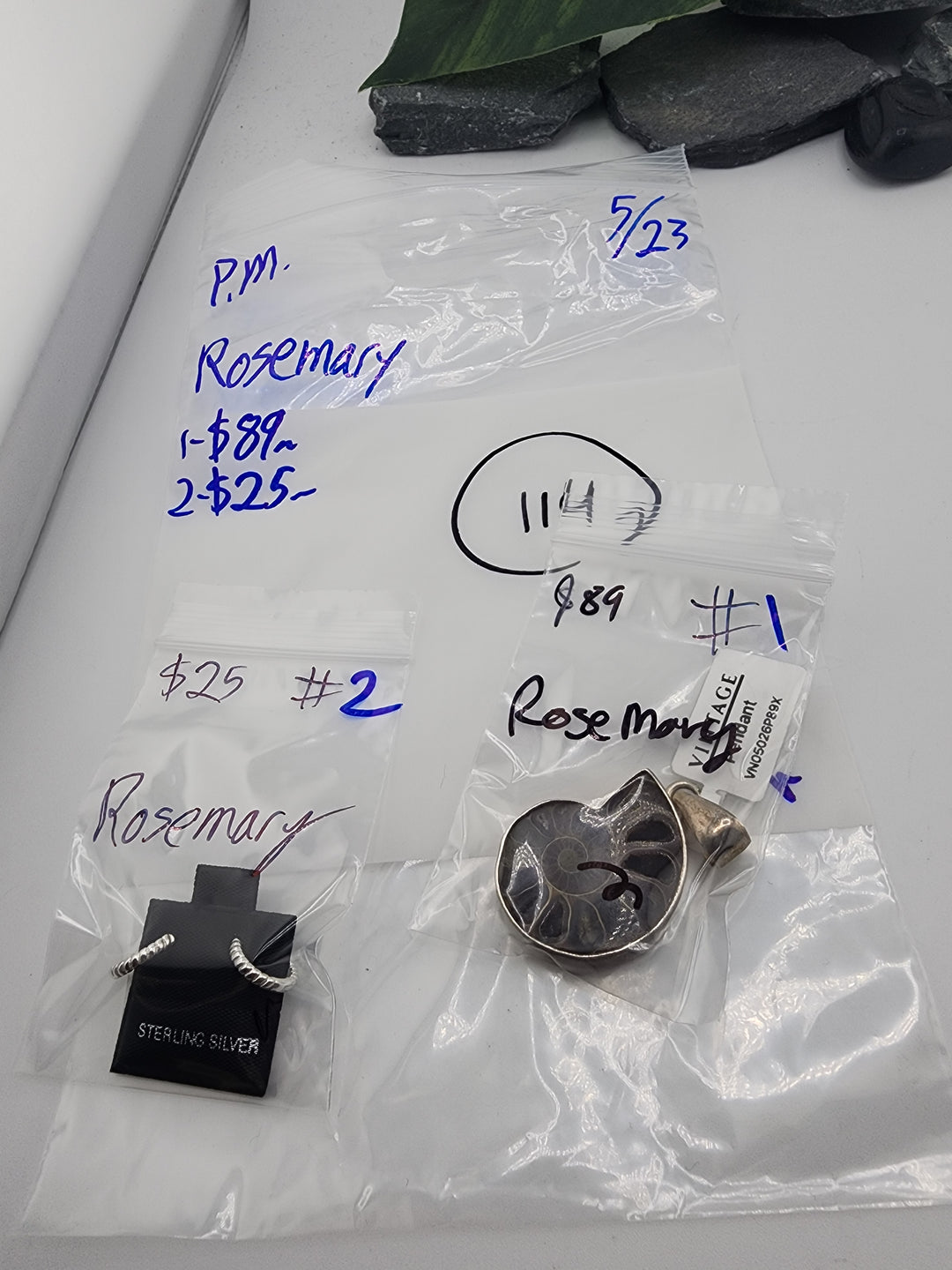 Rosemary - 5/23/26 PM - 2 925 Sterling Silver