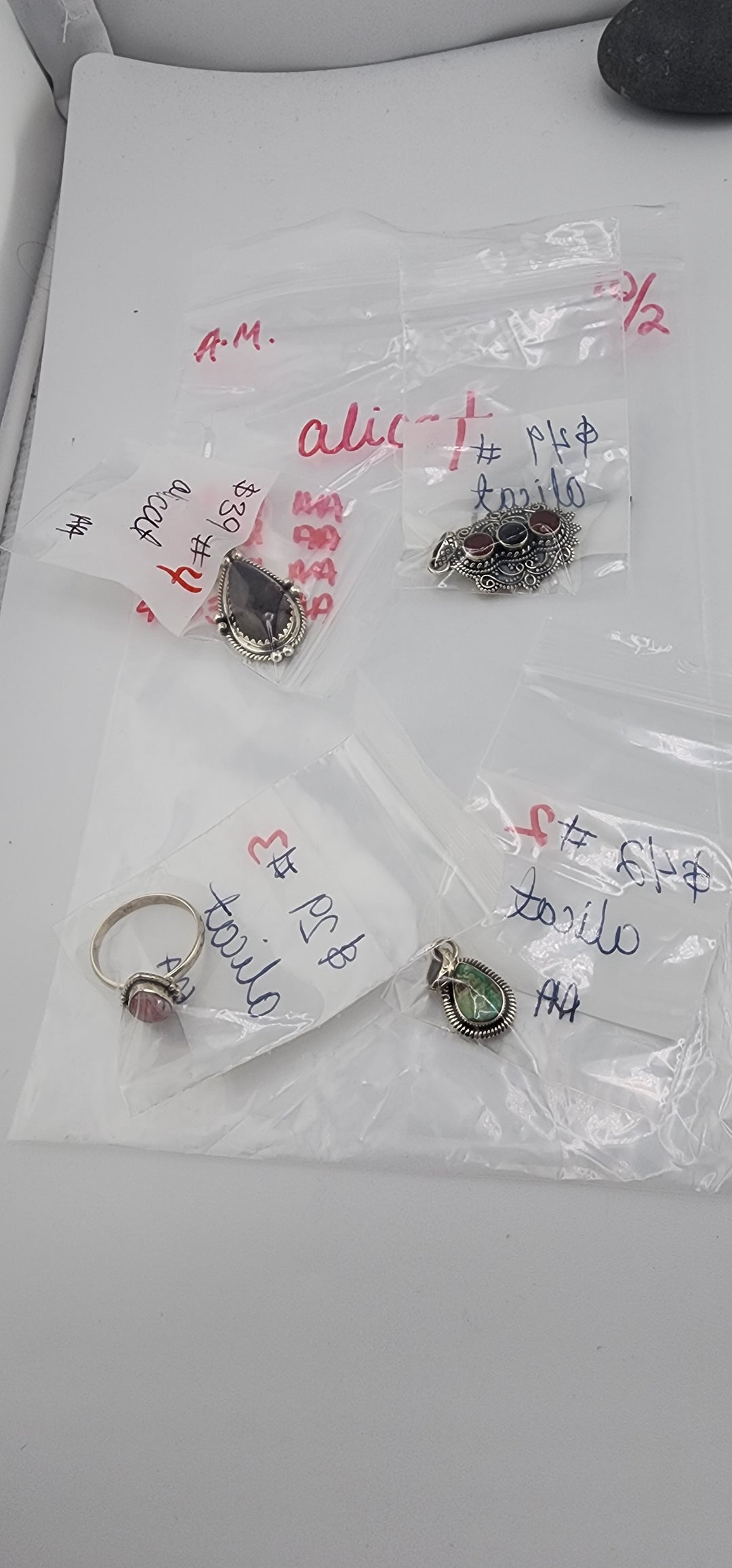 AM SHOW 48HR RESERVED FOR: alicat - 10/2/2025 FL tiktok Live Show -  4 Sterling Silver Items