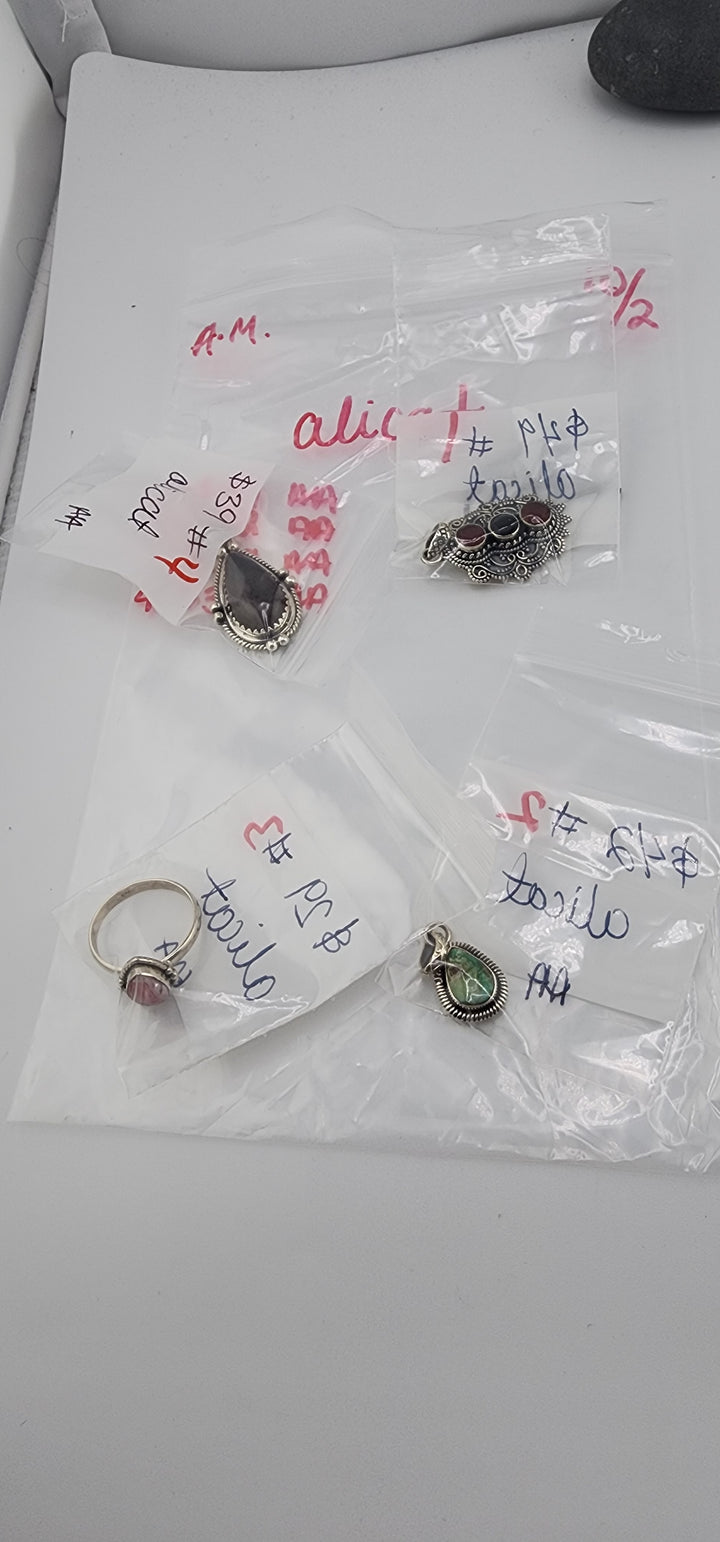 AM SHOW 48HR RESERVED FOR: alicat - 10/2/2025 FL tiktok Live Show -  4 Sterling Silver Items