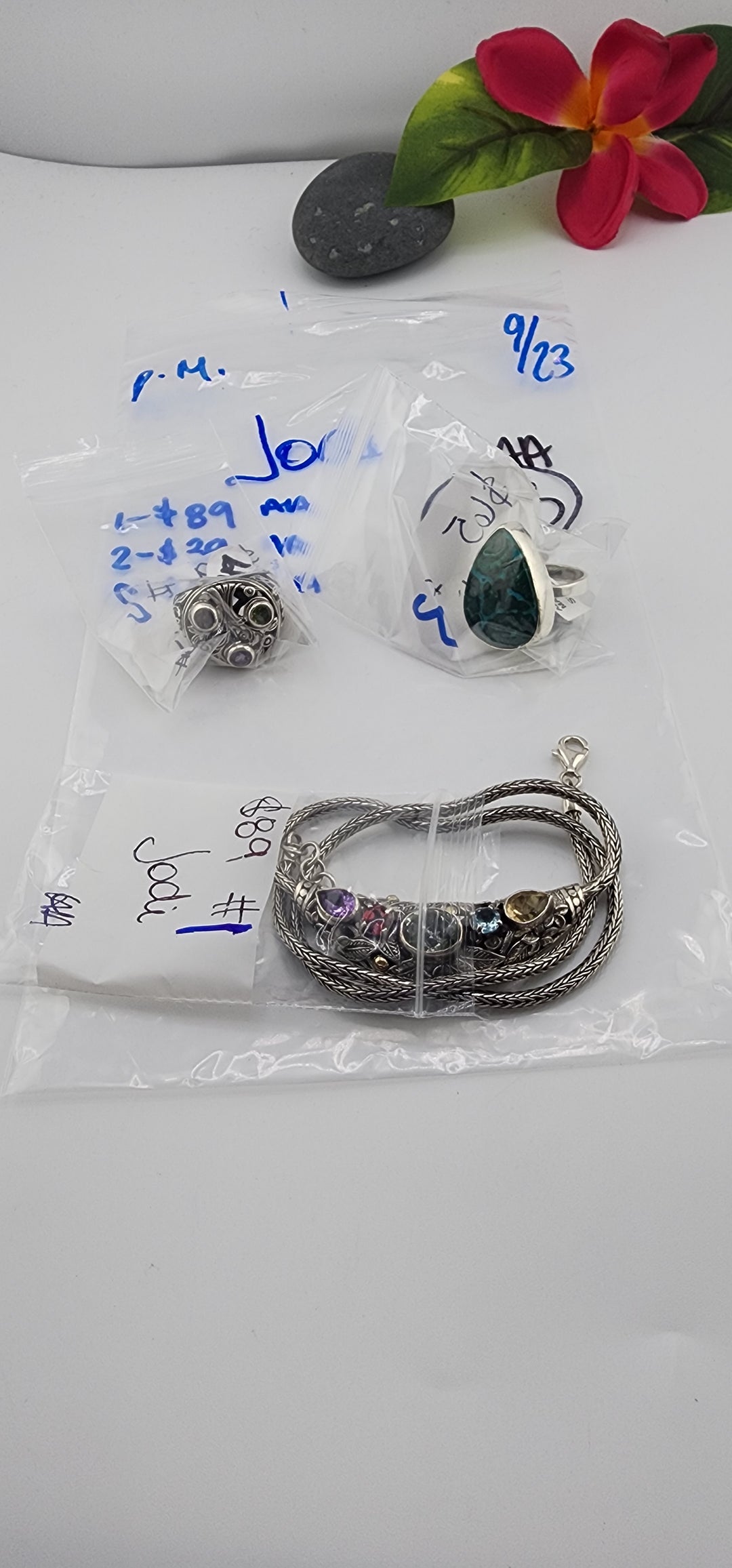 PM SHOW 48HR - RESERVED FOR: Jodi - 9/23/2025 FL tiktok Live Show - 3 Sterling Silver Items