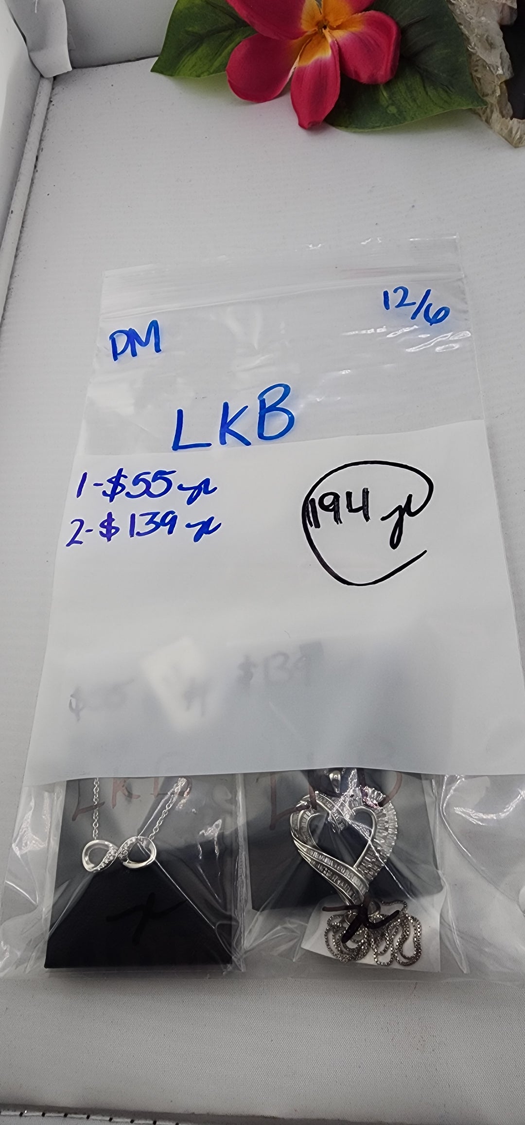 PM SHOW 48HR - RESERVED FOR: LKB - 12/6/2025 tiktok Live Show - 2 Sterling Silver Items