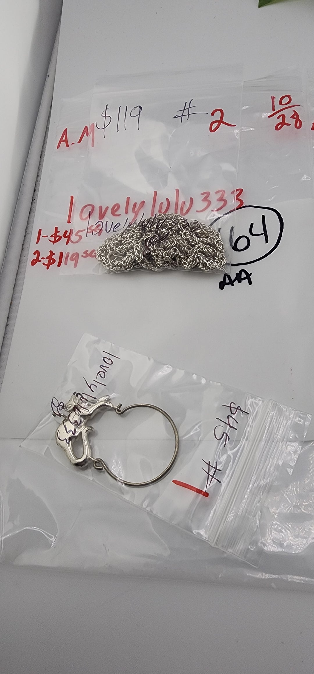 AM SHOW 48HR RESERVED FOR: lovelylulu333 - 10/28/2025 FL tiktok Live Show - 2 Sterling Silver Items