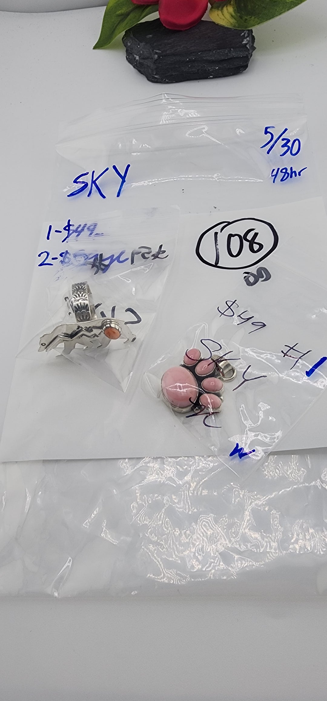 RESERVED FOR: SKY - 5/30/2025 tiktok Live Show - 2 Sterling Silver Items