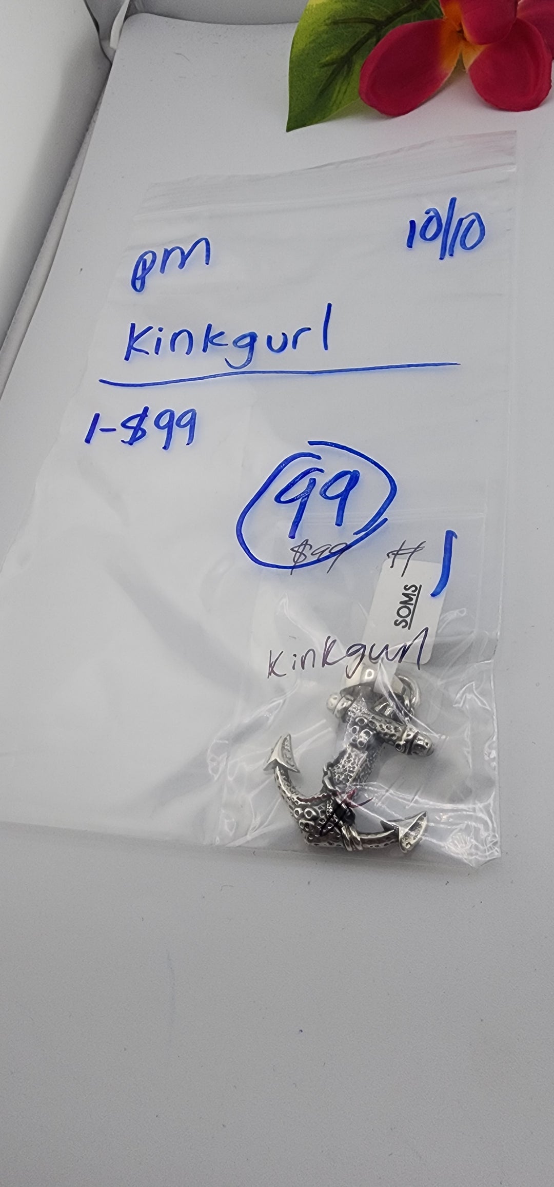 PM SHOW 48HR - RESERVED FOR: kinkgurl - 10/10/2025 FL tiktok Live Show - 1 Sterling Silver Items